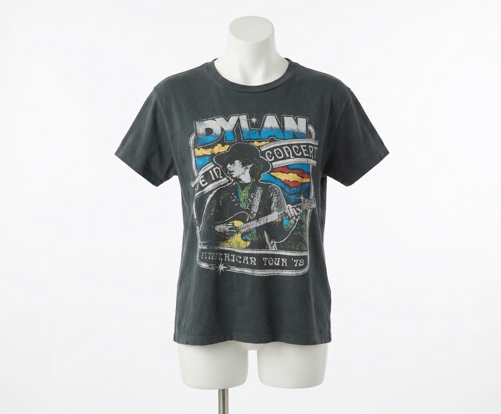 NEW DAYDREAMER bob dylan live in concert tour tee in vintage black